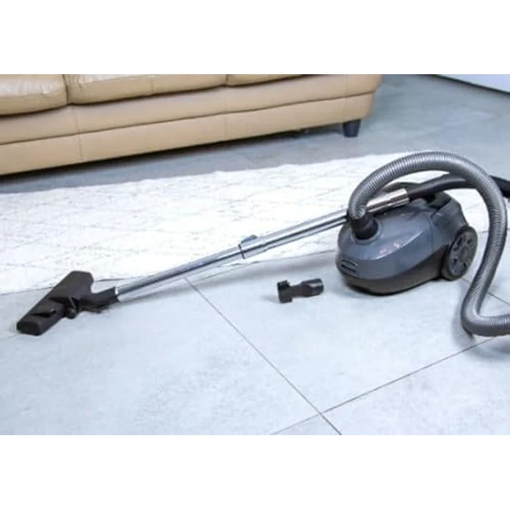 MPM MOD-52 Beutelstaubsauger, 850W mit HEPA Filter, 2L Staubbeutel, Metall Teleskoprohr, 7m Aktionsradius, Saugkraftregulierung – Bild 2