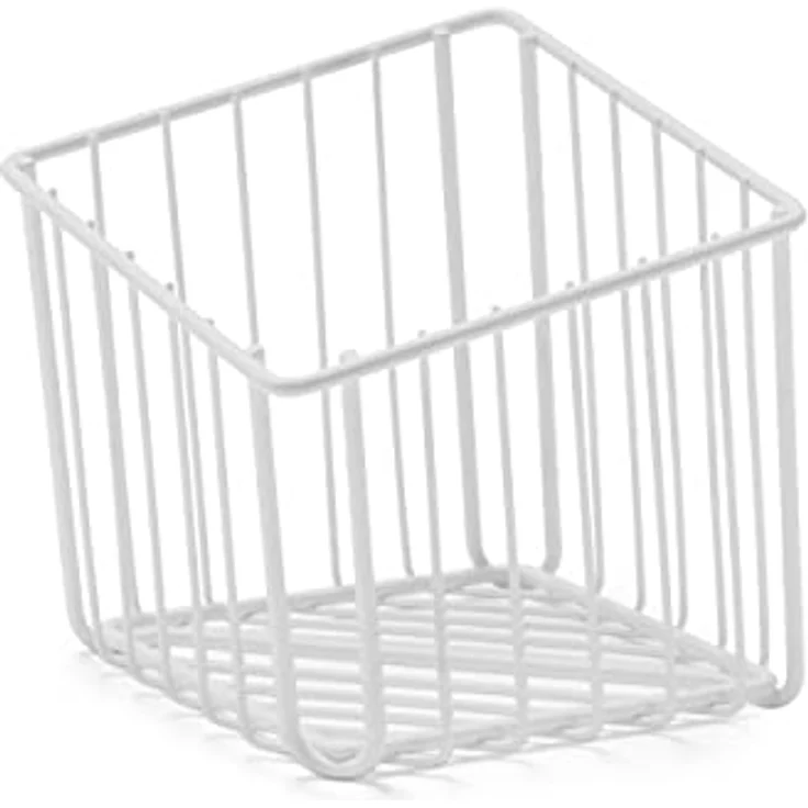 Tchibo Qbo Kapselkörbchen, Kapselkorb zur Aufbewahrung von ca. 40 Qbo Kapseln, rostfreier Edelstahl, weiß – Bild 2