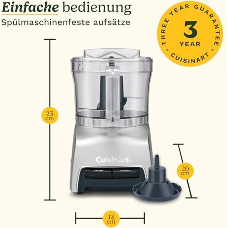 Cuisinart PixieChopper 3 Cup Food Chopper, 700ML Zerkleinerer in Silber – Bild 11