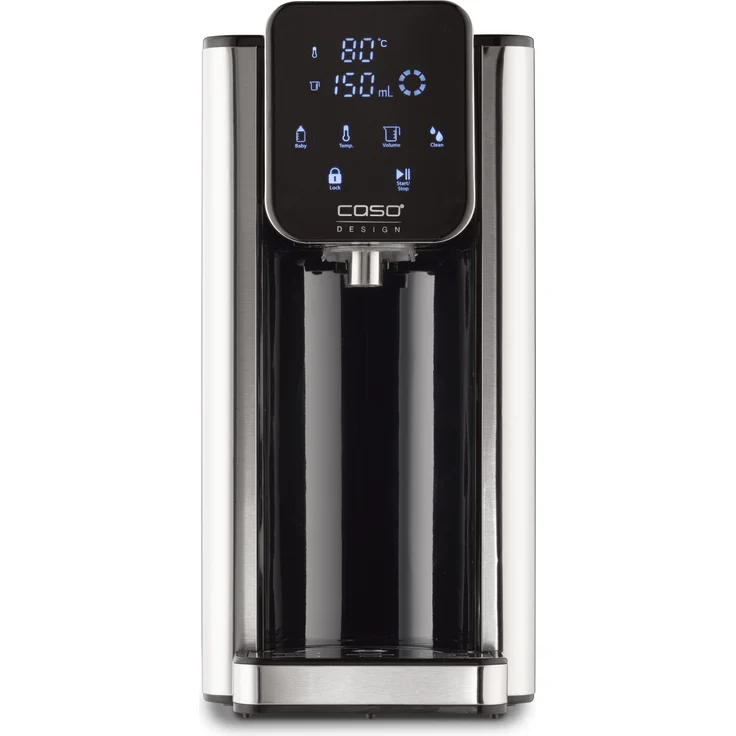 Caso HW660 Turbo Heißwasserspender, 2600 W, 40 - 100°C, 100-400 ml, heißes Wasser in Sekunden, effizient und energiesparend, schwarz Edelstahl – Bild 2