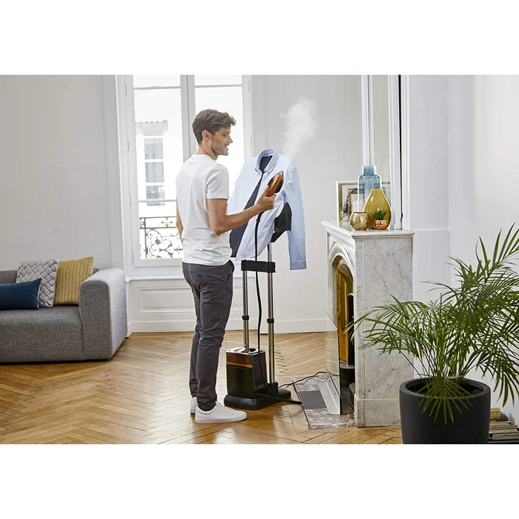 Tefal QT2020 Ixeo Power All-in-One Dampfglätter, 2170 W, Dauerdampf 90 g-min, Dampfstoß 200 g-min, 3-Positionen Smart Board, schwarz-Kupfer, Steamer – Bild 9