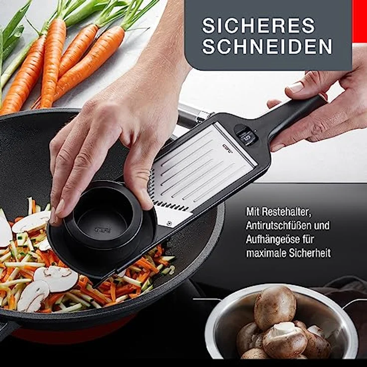 GEFU 50441 V-Hobel Julienne VIOLI 2.0 - für perfekte Obst- & Gemüsescheiben sowie Juliennestreifen – Bild 4