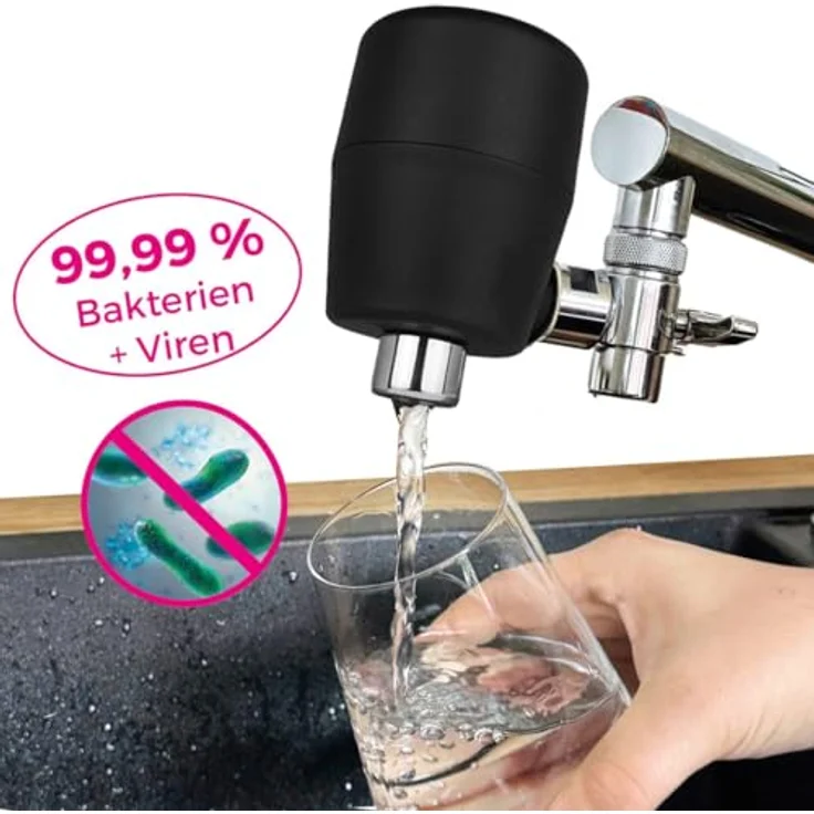 Riva rivaALVA-S Jova EM Ersatzkartusche | Für Wasserhahnfilter mit Blockaktivkohle und HighTech Membran, EM Keramik, biologisch abbaubares Gehäuse – Bild 2