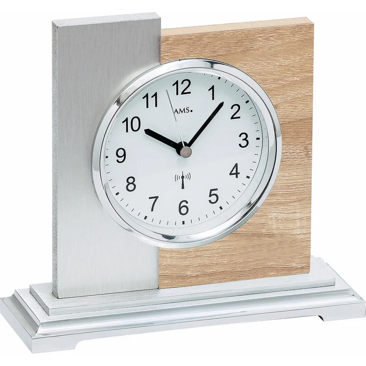 AMS Funktischuhr F5151, moderne Tischuhr für stilvolle Wohnatmosphäre, Made in Germany – Bild 1