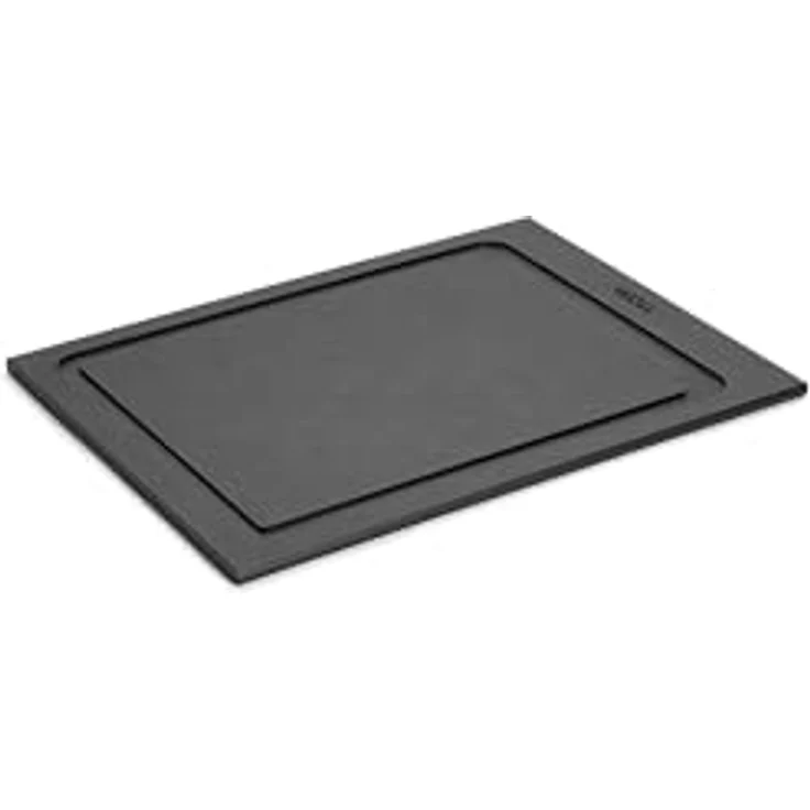 Woll Cut & Serve Schneidebrett, 30 x 22 cm, 7 mm hoch, aus FSC-zertifiziertem Papierverbundstoff, BPA- und VOC-frei, Hitzebeständig bis 175°C, spülmaschinenfest, mattschwarz – Bild 1