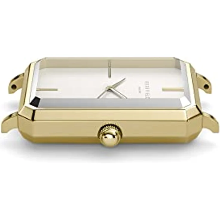 Rosefield Damenuhr The Octagon Gold 23 * 29 mm Quadratisches Gehäuse mit weißem Zifferblatt und goldenem Band – Bild 3
