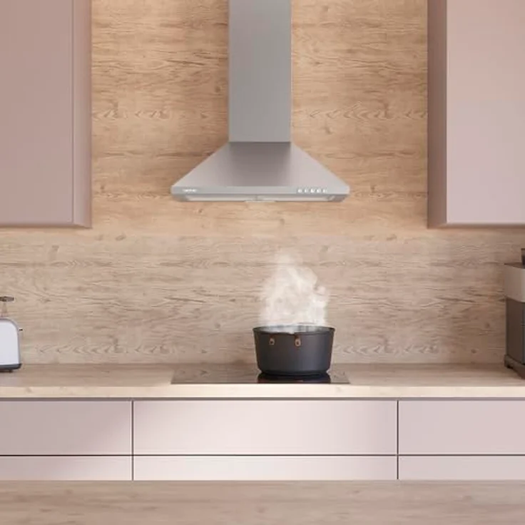 Cecotec Flux PM 604300 Dunstabzugshaube, 60 cm, pyramidenförmig, Edelstahl-Finish, Saugleistung 403 m³/h, 3 Leistungsstufen, Klasse C – Bild 5