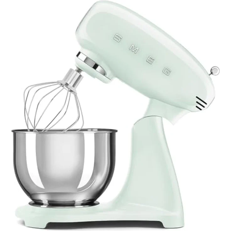 Smeg SMF05PGEU, 4,8-Liter-Multifunktions-Standmixer mit 1000 W, pastellgrün, Planetenrührbewegung, 10 Geschwindigkeitsstufen – Bild 4