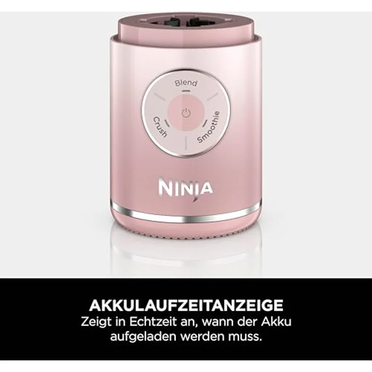 Ninja Frullatore Portatile Blast Max, Tragbarer Standmixer mit 570 ml Mixbecher, Pink, Wiederaufladbares Akkusystem, Auslaufsicheres Design – Bild 10