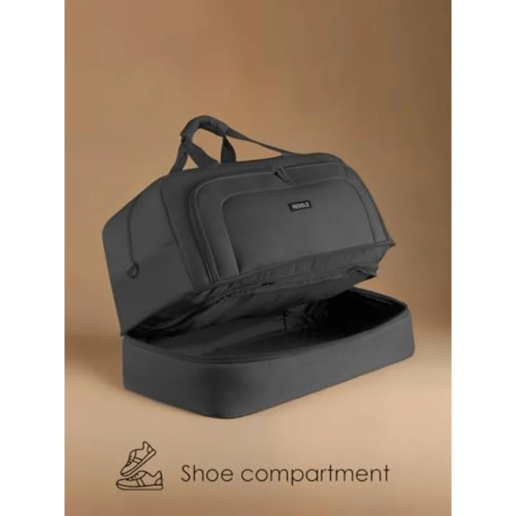 Redolz Essentials 12 Weekender-Reisetasche 50 cm mit Bodenfach aufsteckbar black – Bild 4
