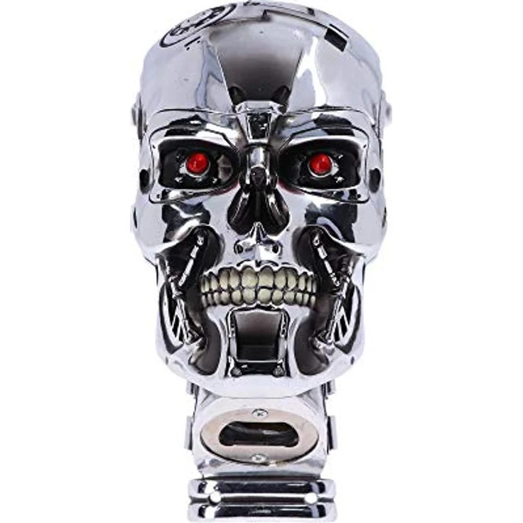 Nemesis Now T-800 Terminator 2 Judgement Day T2 Head Flaschenöffner, Polyresin, Silber, Einheitsgröße – Bild 2