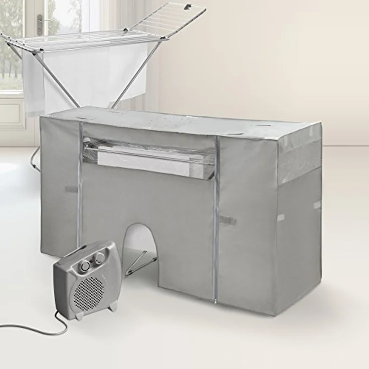 Rayen 6175 Wäscheständer mit Heizkörper, Stoff Non Woven, grau, 105 – 180 x 56 x 106 cm – Bild 5