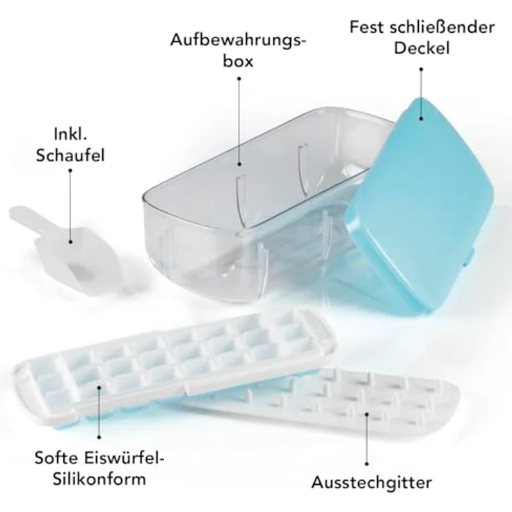 Gourmetmaxx Eiswürfelbehälter - Türkis – Bild 6