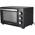 Jago® Minibackofen mit Umluft - 30/48/60L, 1600/2000W, 100 bis 230°C, Timer (0-60 Min), mit Drahtgitter, Backblech & Zubehör, Schwarz - Mini Backofen, Mini-Küche, Grillofen, Pizza-Ofen