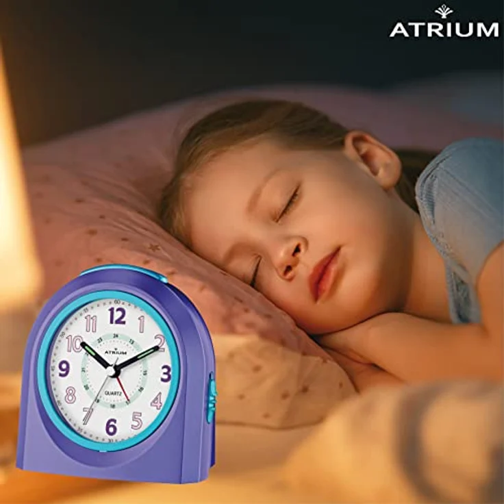 Atrium Kinderwecker A921-8, Lernwecker für Kinder mit fröhlichem Design, ideal als Geschenk zur Einschulung, für das Kinderzimmer – Bild 6