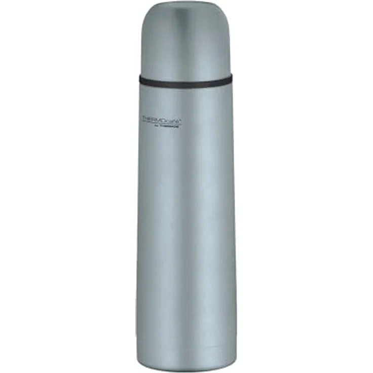 THERMOcafé by THERMOS TC BEVERAGE BOTTLE, Thermosflasche mit Edelstahlbecher, 0,50l, 12h heiß & 24h kalt, auslaufsicher, ice blue mat – Bild 1