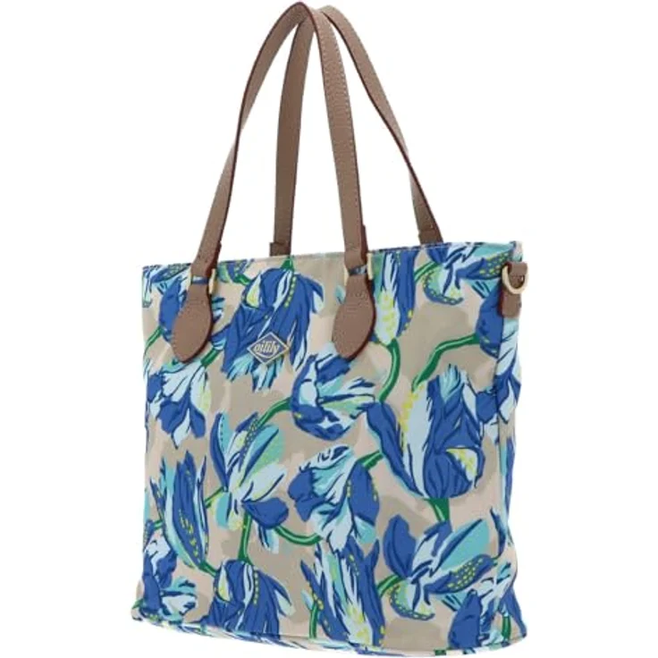 Oilily Hella Handtasche 26 cm, Beige, aus widerstandsfähigem Polyester mit abnehmbarem Umhängeriemen und praktischen Fächern – Bild 2