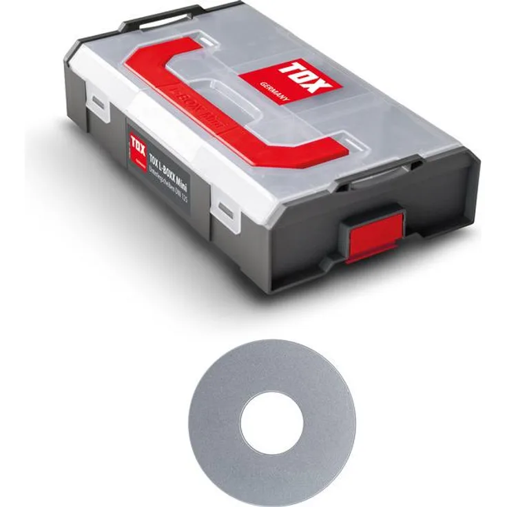 Tox L-Boxx Mini Unterlegscheiben DIN 125 Sortiment (900 Stk.), Lunchbox