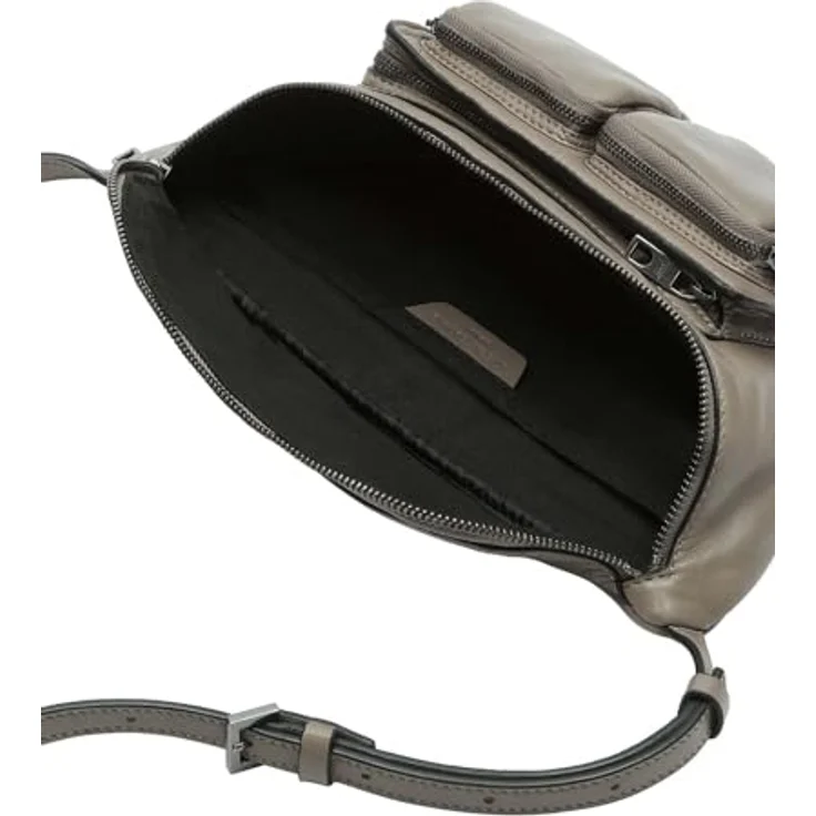 Liebeskind Maia Gürteltasche M, 100% Leder, grau, 32 cm x 8 cm x 12 cm – Bild 3