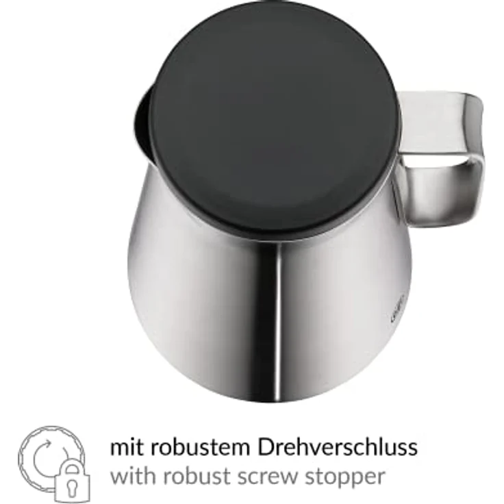 alfi 1347.205.100 Isolierkanne Drive!, Edelstahl mattiert 1,0 l, doppelwandiger Edelstahl, Spülmaschinenfest, 12 Stunden heiß, 24 Stunden kalt – Bild 5