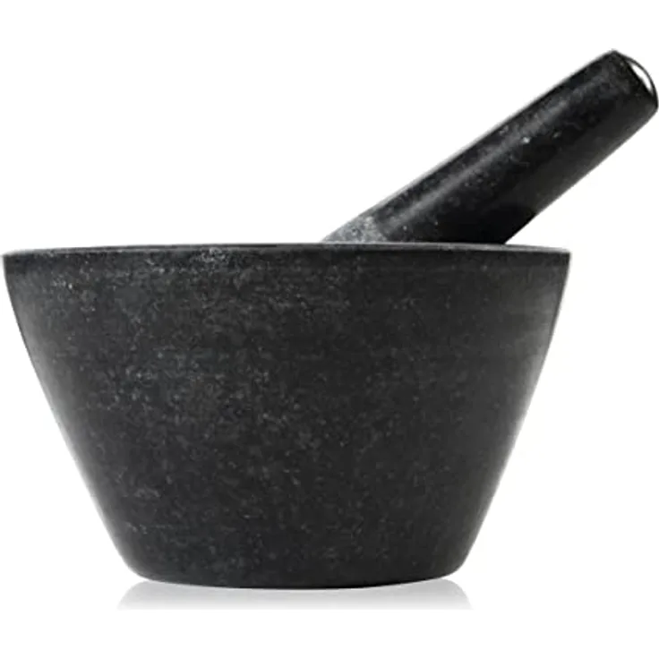 BOSKA Mörser Herbs, robuster Look, Spülmaschinenfest, aus Granit, Schwarz / 175 x 175 x 100 mm