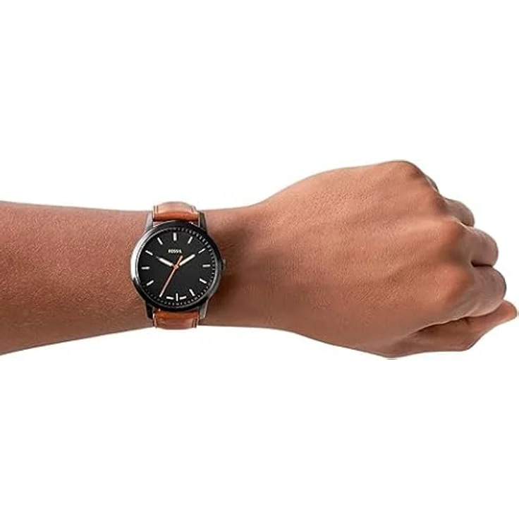Fossil Herren Armbanduhr FS5305 The Minimalist Slim Leder braun – Bild 4