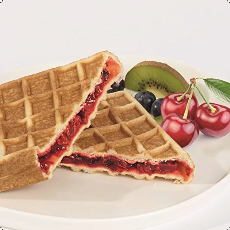 Fritel Set Backplatten für gefüllte Waffeln, Aluminium-Druckguss mit Antifhaftbeschichtung, kompatibel mit FRITEL CW Geräten, spülmaschinenfest – Bild 3