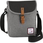 KangaROOS Umhängetasche Creek, schickes Design aus strapazierfähigem Nylon, ca. 20x26x6 cm, verstellbarer Schulterriemen