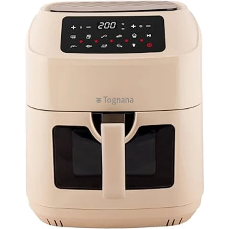 Tognana Iridea Heißluftfritteuse, 9,2 L, digitales Display, multifunktional, Champagner – Bild 1