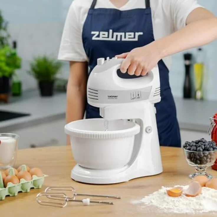 Zelmer 2,5 l 700 W Schüsselmixer weiß, vielseitiger Küchenhelfer mit 700 Watt Leistung – Bild 4