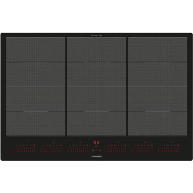 Oranier Flex-Induktions-Kochfeld FLI680, 78 cm, schwarz, 6-fach Booster – Bild 2