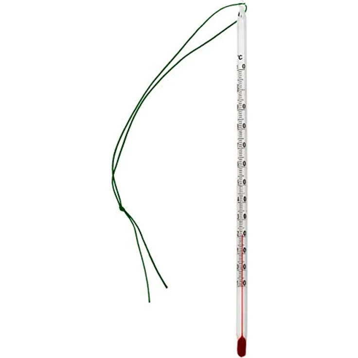 Lantelme Teethermometer Glas 24cm, Analog Thermometer mit Temperaturkontrolle von -10°C bis 110°C für Tee und Einkochen