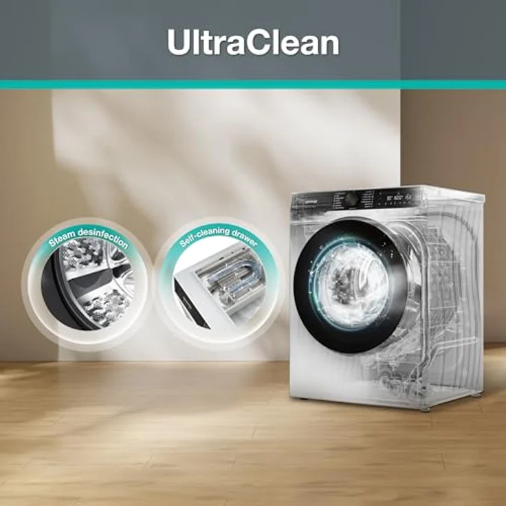 Gorenje W5G694A1T1 Waschmaschine, 9 kg Fassungsvermögen, 1400 U/min, total AquaStop, WIFI, Schnellprogramm Power 29, weiß – Bild 5