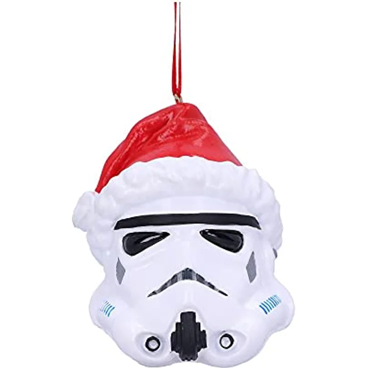 Nemesis Now Stormtrooper Weihnachtsmannmütze, zum Aufhängen, 8,3 cm, Weiß