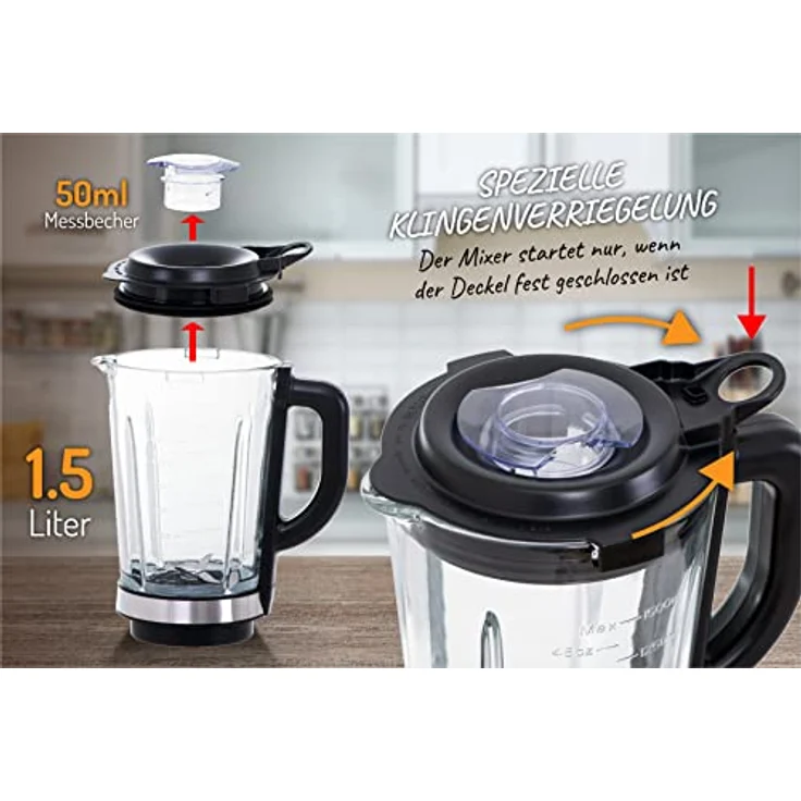 Camry Blenderis CR 4083, Standmixer, Schwarz – Bild 2