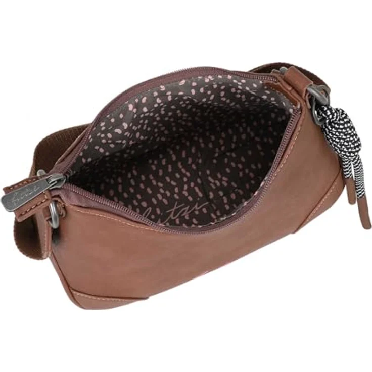 Fritzi aus Preußen Lou Umhängetasche 22 cm, braun, 100% Polyurethan, 22 cm x 10 cm x 26 cm – Bild 6