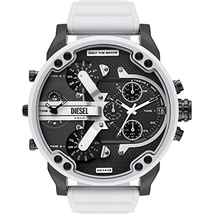 Diesel Herrenuhr Mr. Daddy 2.0 3-Zeiger-Werk Edelstahl anthrazit, DZ7478 – Bild 1