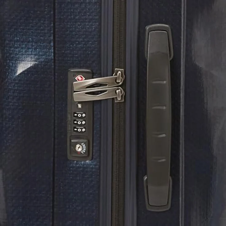 Samsonite Koffer C-Lite Spinner 75/28 Chili Red, Midnight Blue - Erweiterbarer Koffer mit harter Vorderseite und drehbaren Rädern – Bild 4