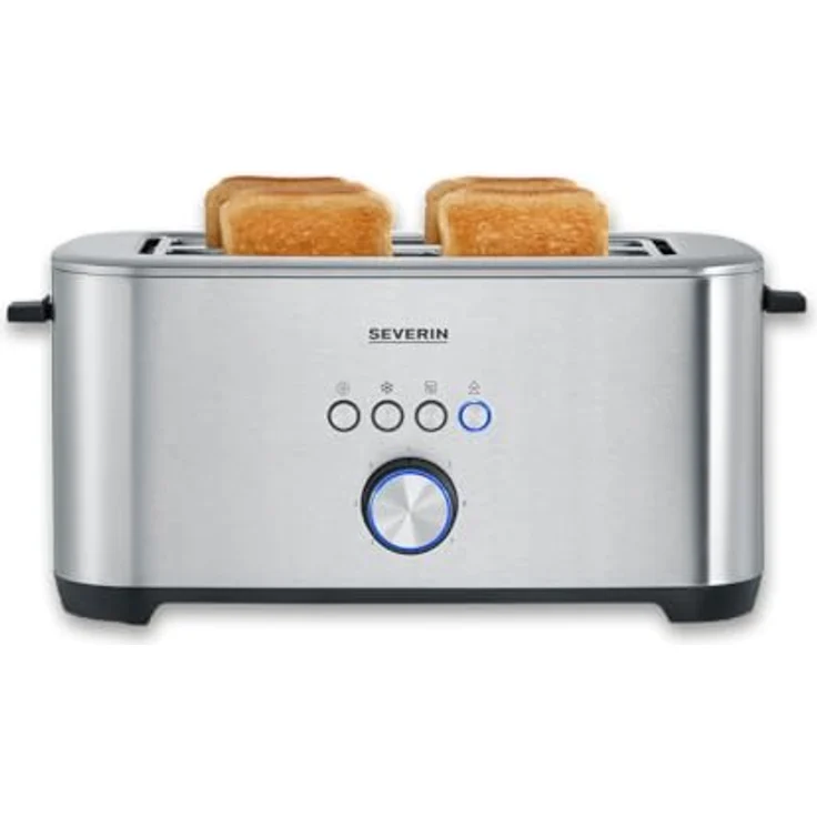 Severin AT 2621 Langschlitz Toaster, Schwarz, mit Bagel-Funktion und 7 Bräunungsstufen – Bild 3