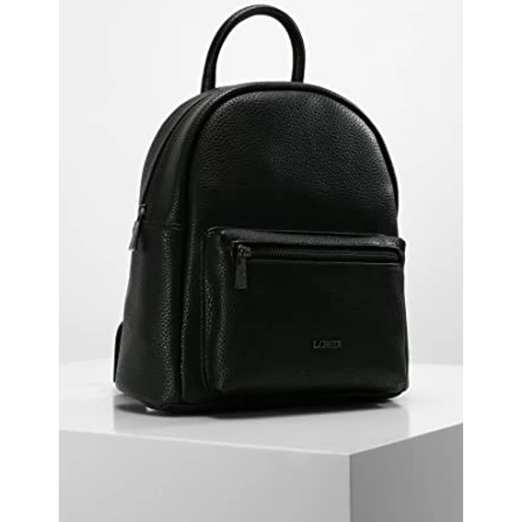 L.Credi Budapest City Rucksack, 29 cm, schwarz, 100% Polyurethan – Bild 6