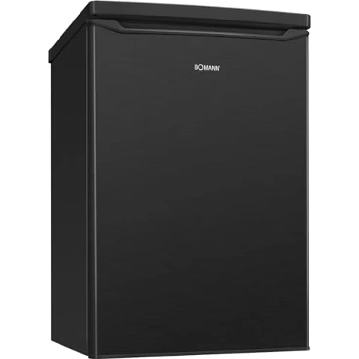 Bomann Kühlschrank mit Gefrierfach KS 7251, klein, leise, 4-Sterne Gefrierfach, schwarz – Bild 1