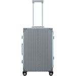 Aleon, Koffer, Reisekoffer mit Kleidersack, Silber, (76 l, M)