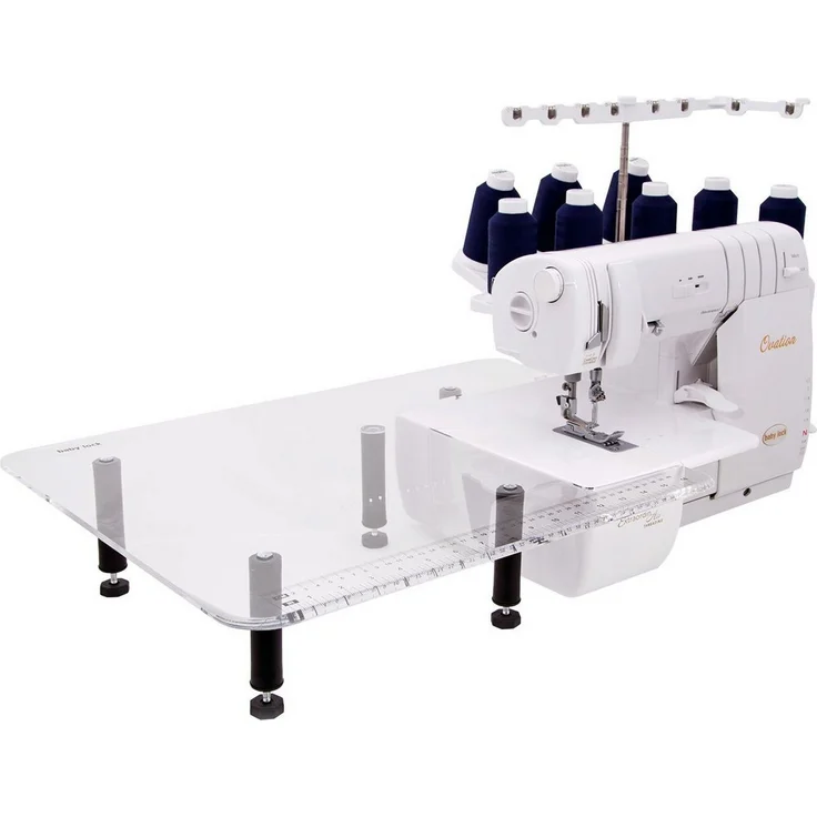 baby lock Overlock-Nähmaschine BABY LOCK Anschiebetisch B, extra großer Plexiglas Anschiebetisch, kompatibel mit Gloria, Ovation, Euphoria und Acclaim – Bild 1