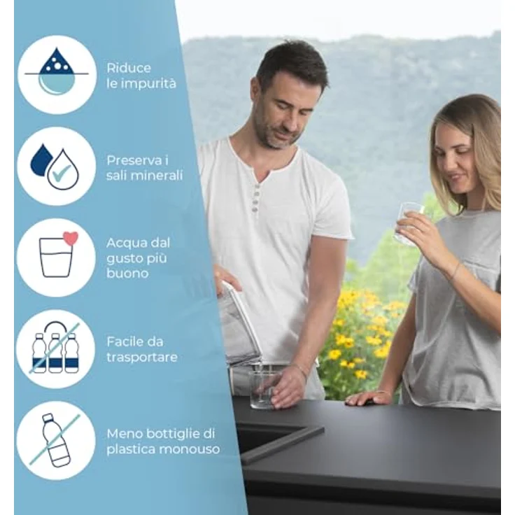 Laica Bi-Flux F4S, 4x Filterkartuschen Wasserfilter für ausgewogene Flüssigkeitszufuhr, MAXTRA-kompatibel – Bild 3