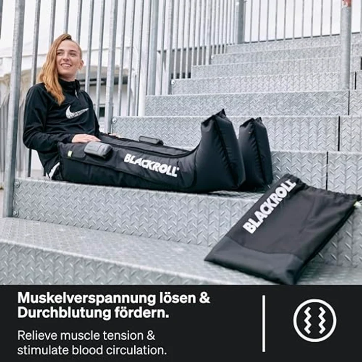 BLACKROLL® COMPRESSION BOOTS - Hochwertige Kompressionsmassage für Beine - Verbessert Durchblutung und Beweglichkeit - Ideal für Regeneration und Entspannung - Größe M – Bild 3