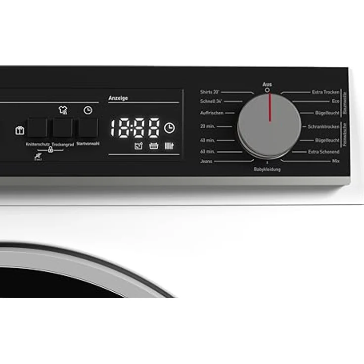 SHARP KD-NHA7S6GW1D-DE Wärmepumpentrockner mit 7 kg Kapazität, 15 Trockenprogrammen und Edelstahltrommel, Weiß – Bild 6