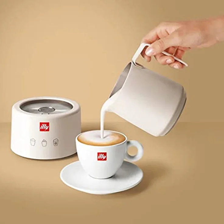 illy Milk Frother elektrischer Milchaufschäumer für heiße und kalte Milchschaum und heiße Schokolade – Bild 4