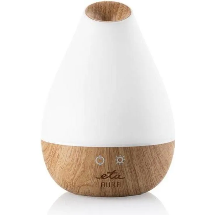 ETA Luftbefeuchter Aura 7634 90000, Ultraschall-Zerstäubung mit ätherischen Ölen, Weiss