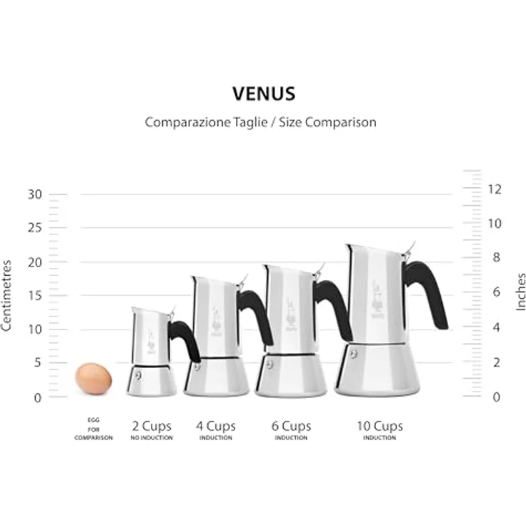 Bialetti New Venus 6 Tassen Espressokocher, blau – Bild 4