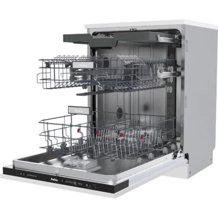Amica EGSPV 594 300, vollintegrierter Geschirrspüler 60 cm mit 14 Maßgedecken, Energieeffizienzklasse A, Besteckschublade und Startzeitvorwahl – Bild 3